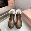 Miu Miu Fumé leather booties Ботинки на толстой подошве, Размер: 35, изображение 2
