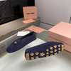 Мокасины и топсайдеры Miu Miu RA-MIUMIU-MOC-BLUE-35 Цвет Синий, Размер: 35, изображение 4