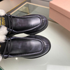 Кожаные ботинки с мехом MIU MIU, Размер: 35, изображение 7