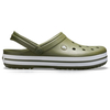 Сабо Зеленые CROCS Crocband Army Green/White 11016-37P-m8, Размер: M8-W10