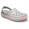 Сабо Светло-серые CROCS Crocband Light Grey/Bright Coral 11016-0FL-m4, Размер: M4-W6, изображение 3