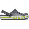Серые Сабо CROCS Bayaband Charcoal/Volt Green 205089-0GX-m5, Размер: M5-W7