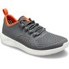 Серые Кроссовки CROCS Kids Lite Ride Pacer Charcoal/White 206011-04O-j2, Размер: J2, изображение 2