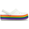 CROCS Crocband Platform Clog Rainbow, Цвет: Белый, Размер: M5-W7