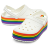 CROCS Crocband Platform Clog Rainbow, Цвет: Белый, Размер: M5-W7, изображение 3