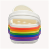 CROCS Crocband Platform Clog Rainbow, Цвет: Белый, Размер: M5-W7, изображение 4