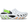 Crocs Echo II Moon Burst 212810-1BB — белые сабо с зелёными и оранжевыми акцентами размер M5-W7, Цвет: Белый, Размер: M5-W7