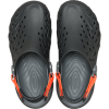 Crocs Echo II 212810-0TL — чёрные сабо с оранжевыми акцентами размер M7-W9, Цвет: Черный, Размер: M7-W9, изображение 5