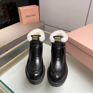 Черные ботинки MIU MIU, Размер: 36