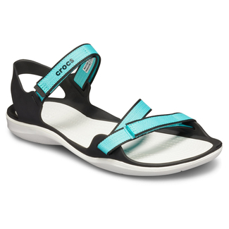 CROCS Women’s Swiftwater Webbing Sandal Teal Blue, Размер: W5