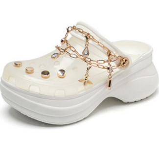 Женские CROCS Baetranslucent Embellishedog, Размер: W5