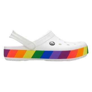 Сабо Crocband Rainbow Block White/Multi, Размер: M5-W7