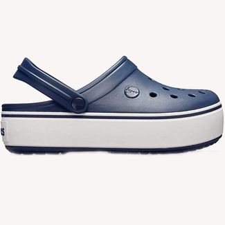 Женские сабо на платформе CROCS Crocband Platform Clog Navy/White, Цвет: Синий, Размер: M6-W8