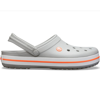Сабо Crocband Light Grey/Bright Coral, Размер: M4-W6