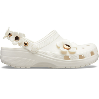 Белые Сабо Classic Metallic Blooms Clog, Размер: M4-W6